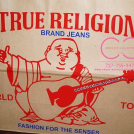 True Religion Bag Centerpiece