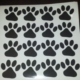Paw Print Decals (A Set Of 10 Decals)