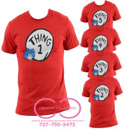 Thing 1 2 3 T-Shirt Cat in the Hat