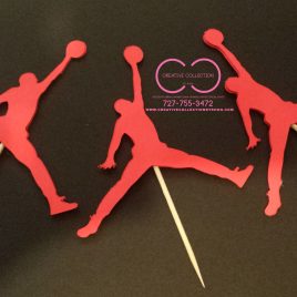 Jumpman cupcake toppers (sold in sets)