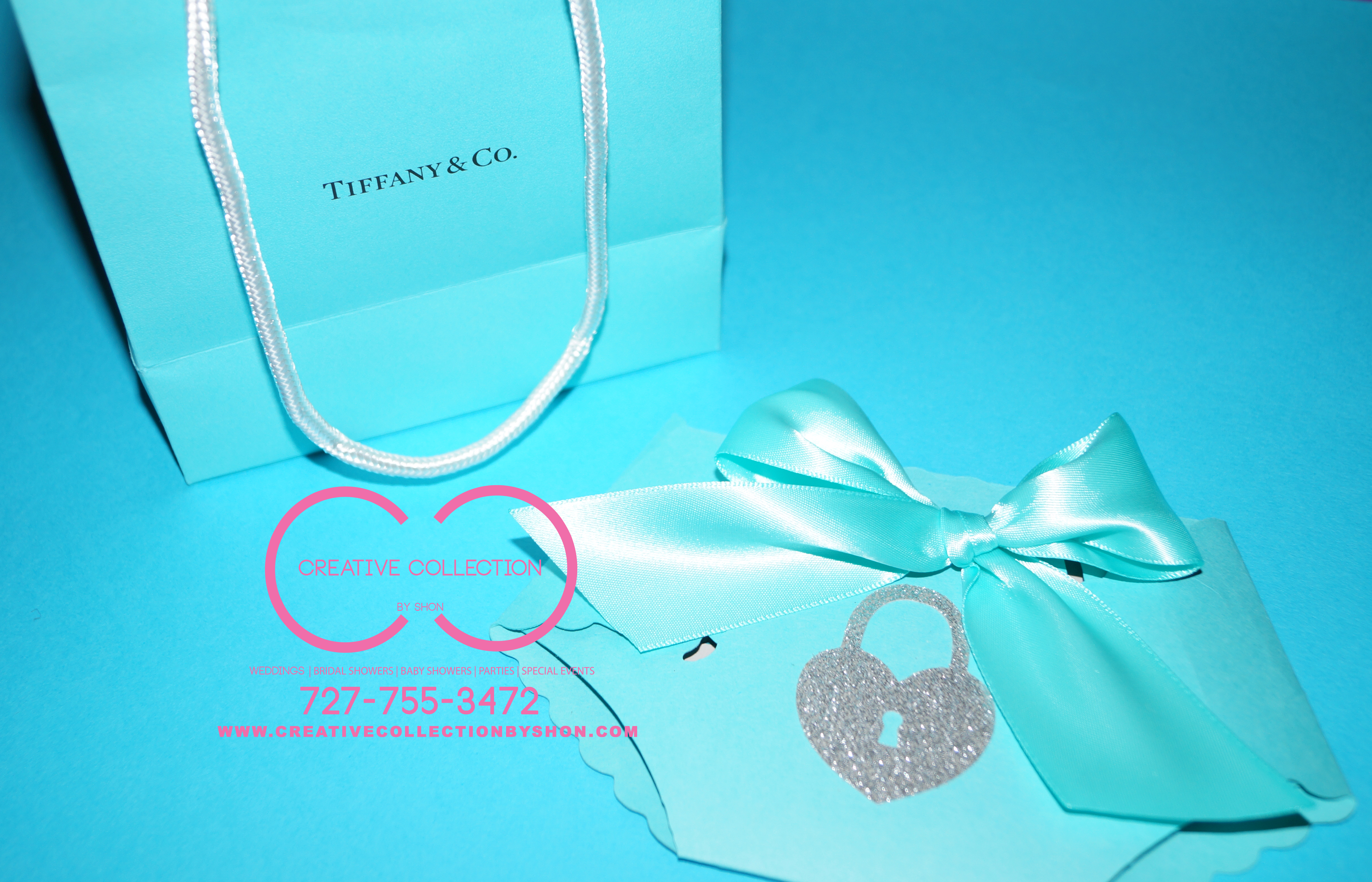 Tiffany Inspired Diaper Invitations
