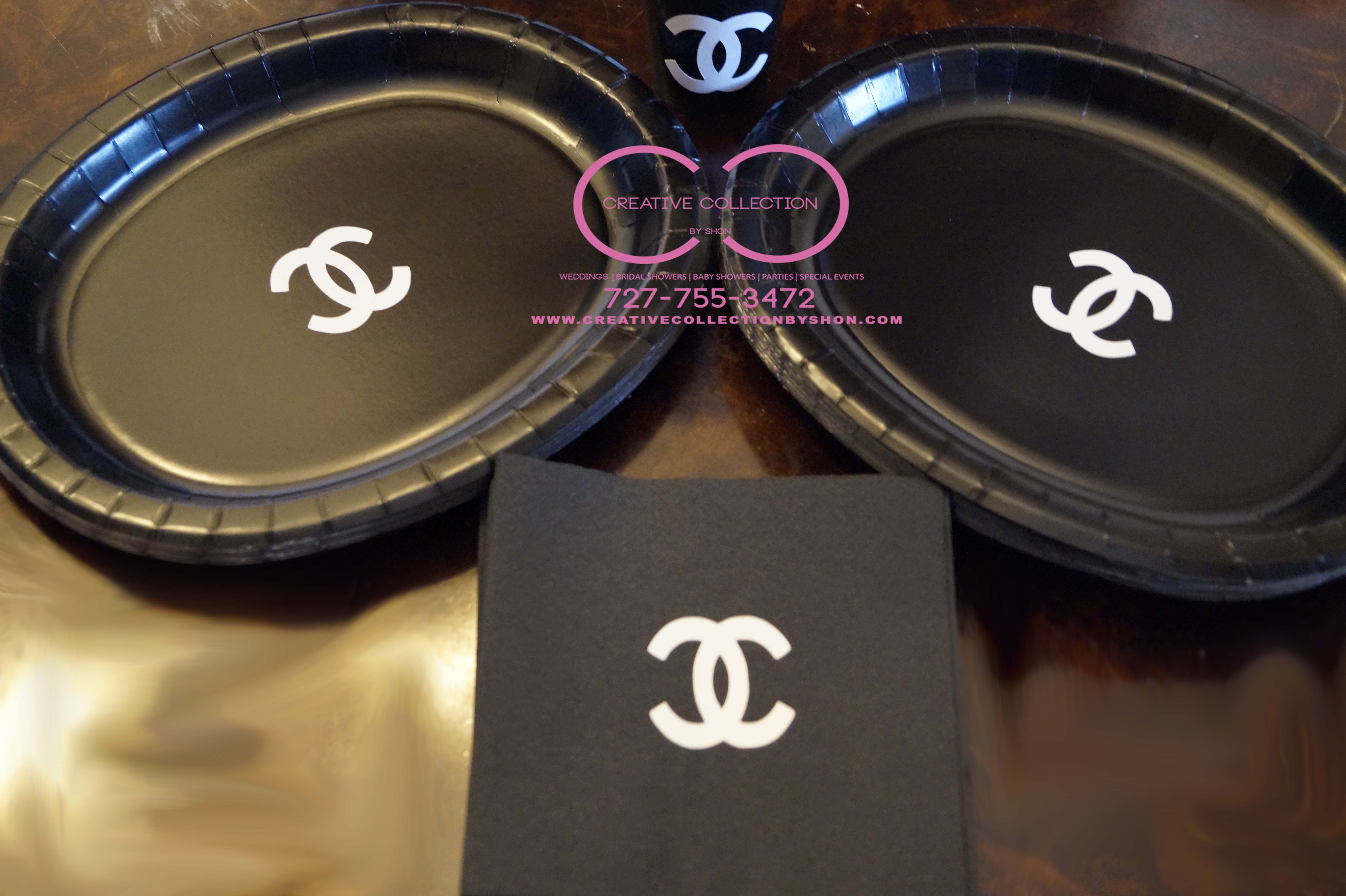 Parisian “Chanel” Inspired Plates – Creative Collection by Shon